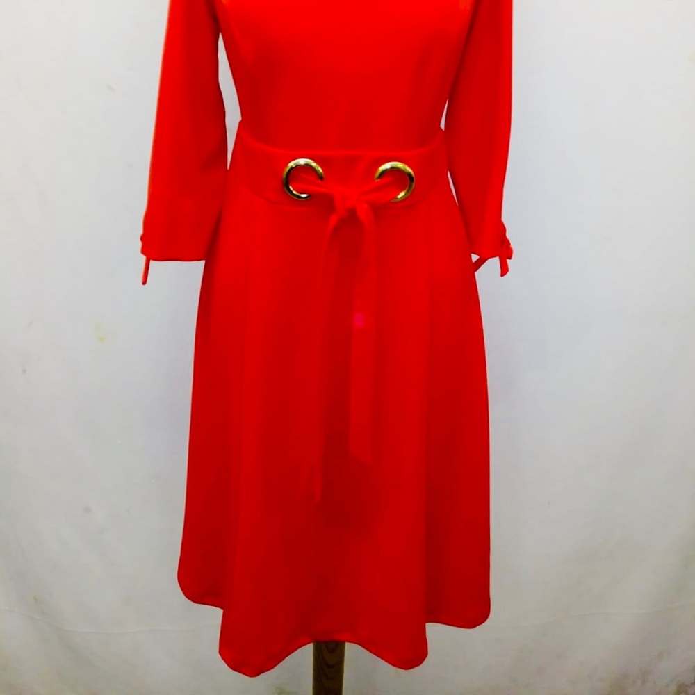 Ladies style solid color dress - Picture 4 of 4